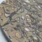 Fossilien Servierplatte aus Stein Ovale Dekoschale mit Ammoniten
