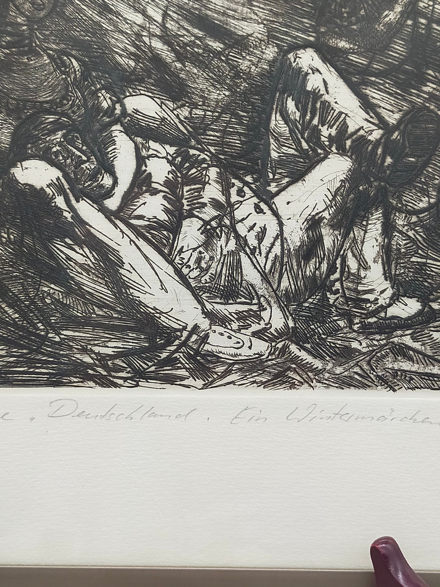 Sighard Gille (1989) Radierung Zu Heinrich Heine, Deutschland