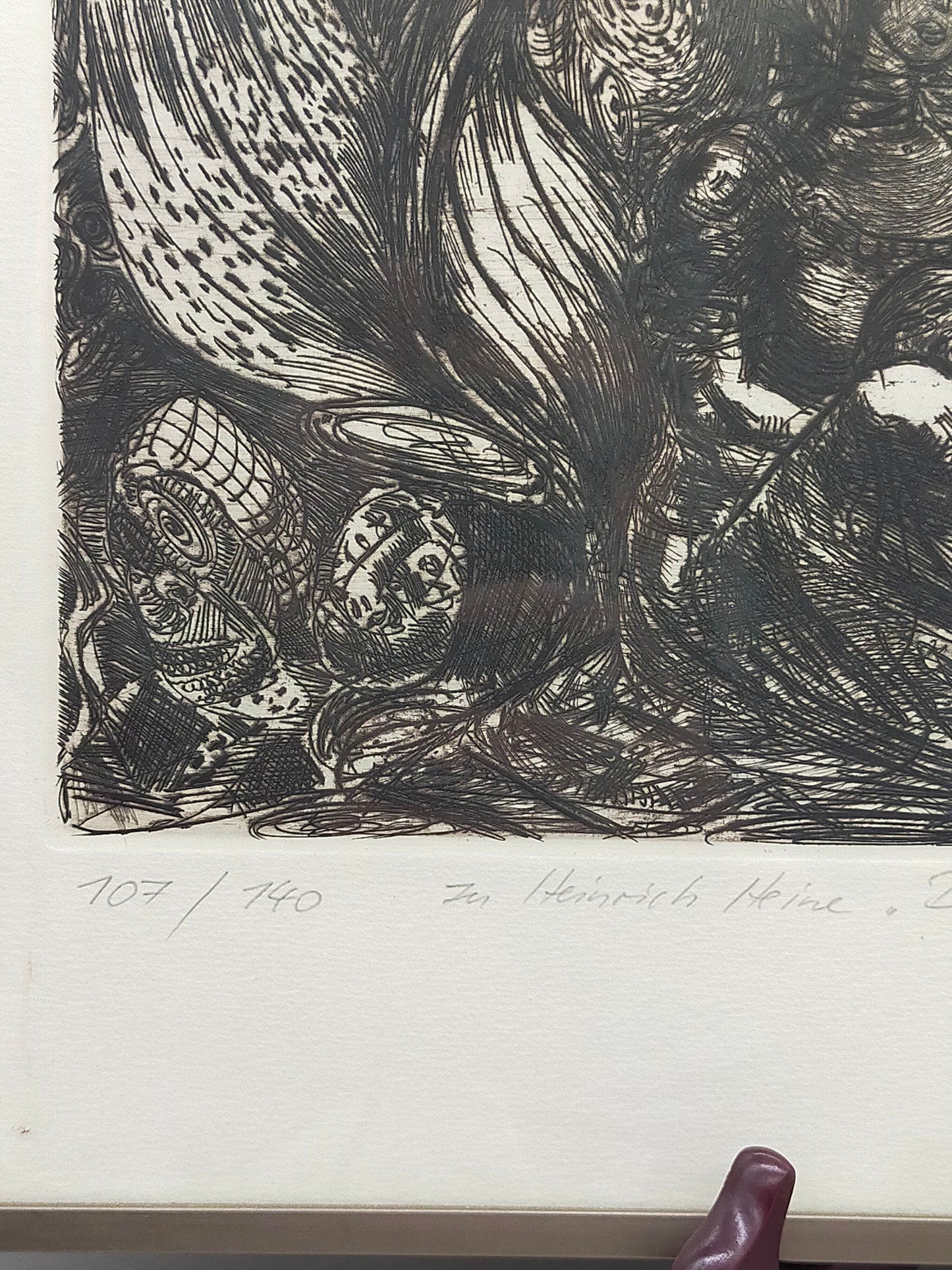 Sighard Gille (1989) Radierung Zu Heinrich Heine, Deutschland