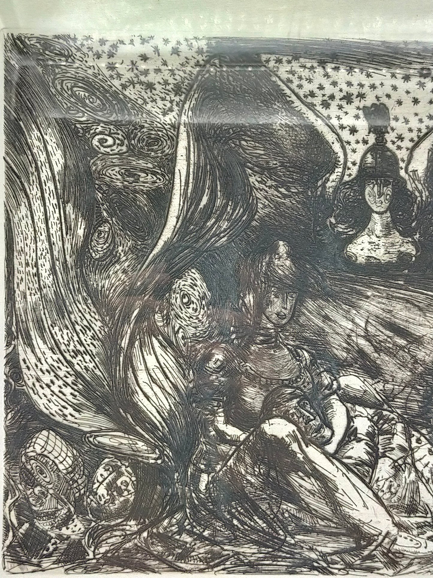 Sighard Gille (1989) Radierung Zu Heinrich Heine, Deutschland