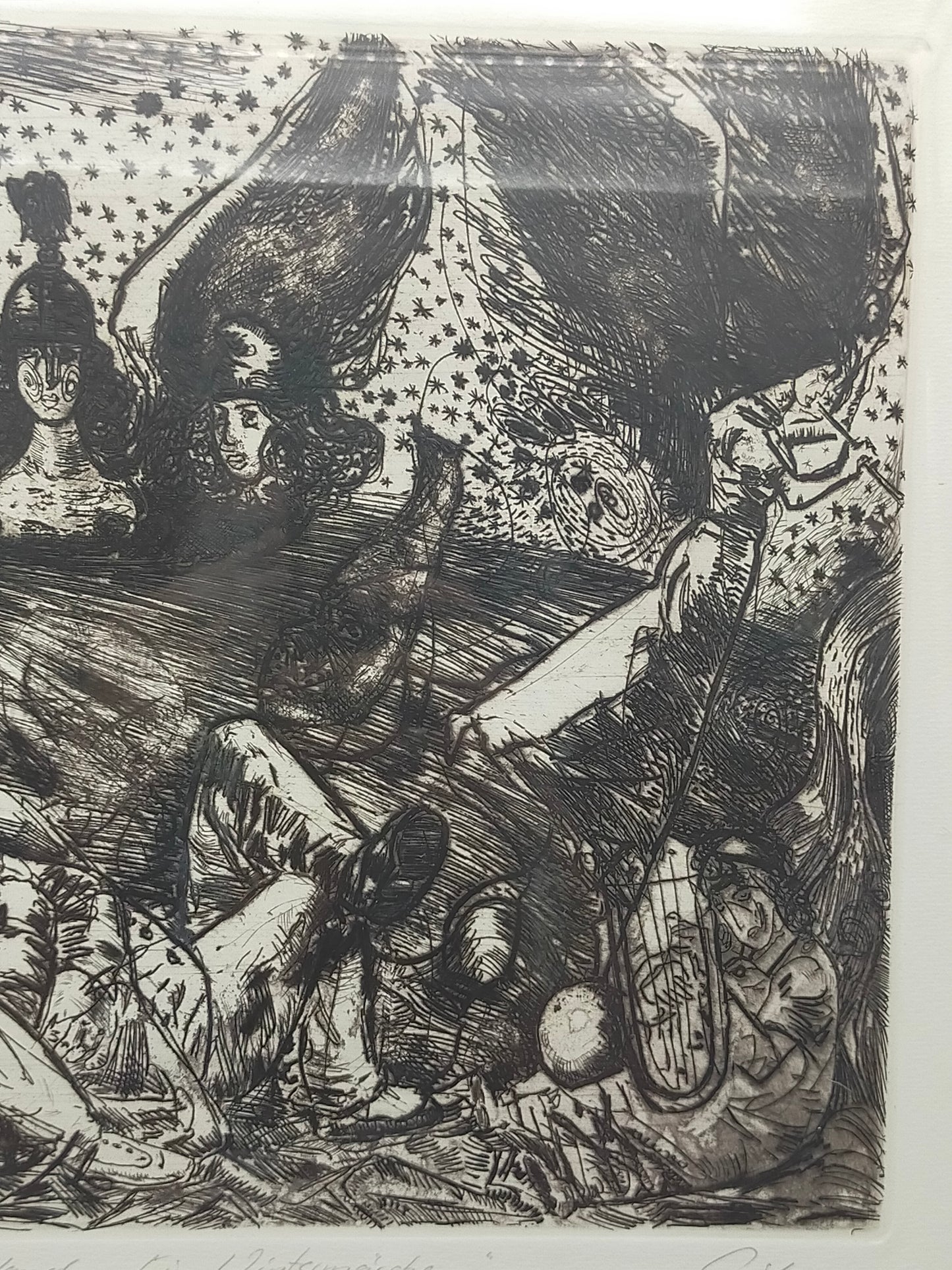 Sighard Gille (1989) Radierung Zu Heinrich Heine, Deutschland