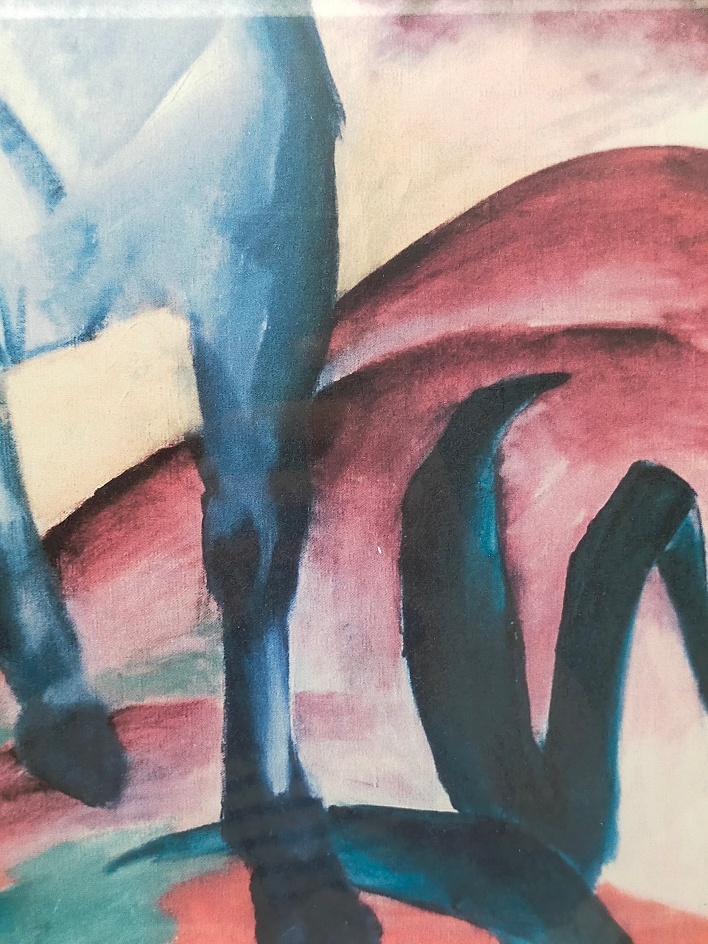 Deutsche Schule (XX) – Blaues Pferd nach Franz Marc Kunstdruck