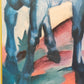Deutsche Schule (XX) – Blaues Pferd nach Franz Marc Kunstdruck