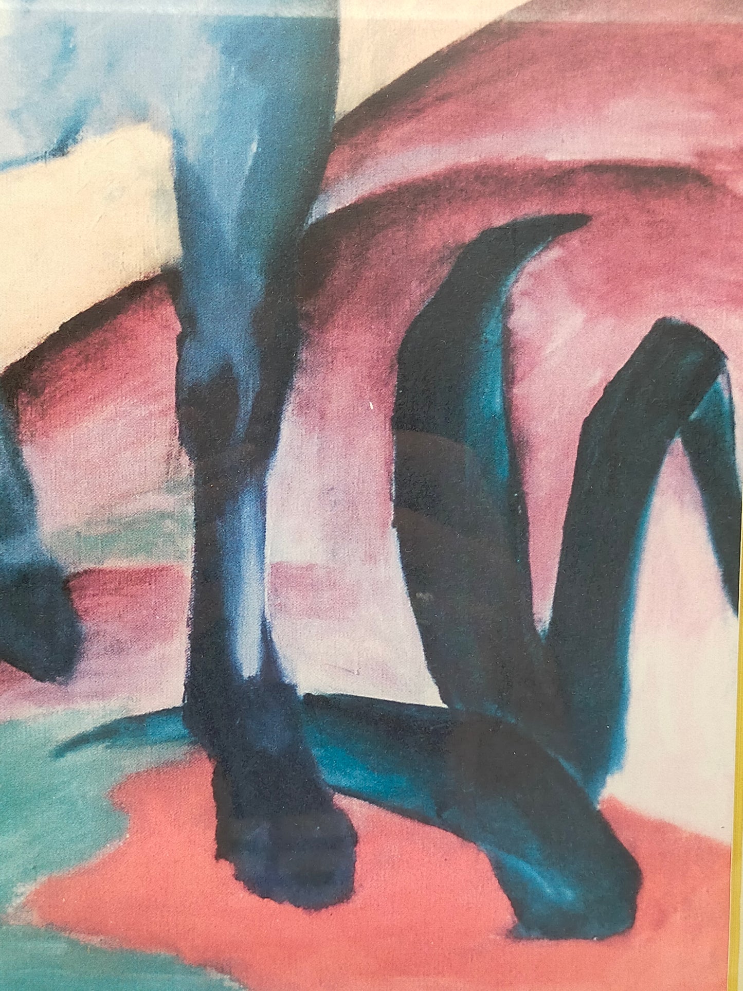 Deutsche Schule (XX) – Blaues Pferd nach Franz Marc Kunstdruck