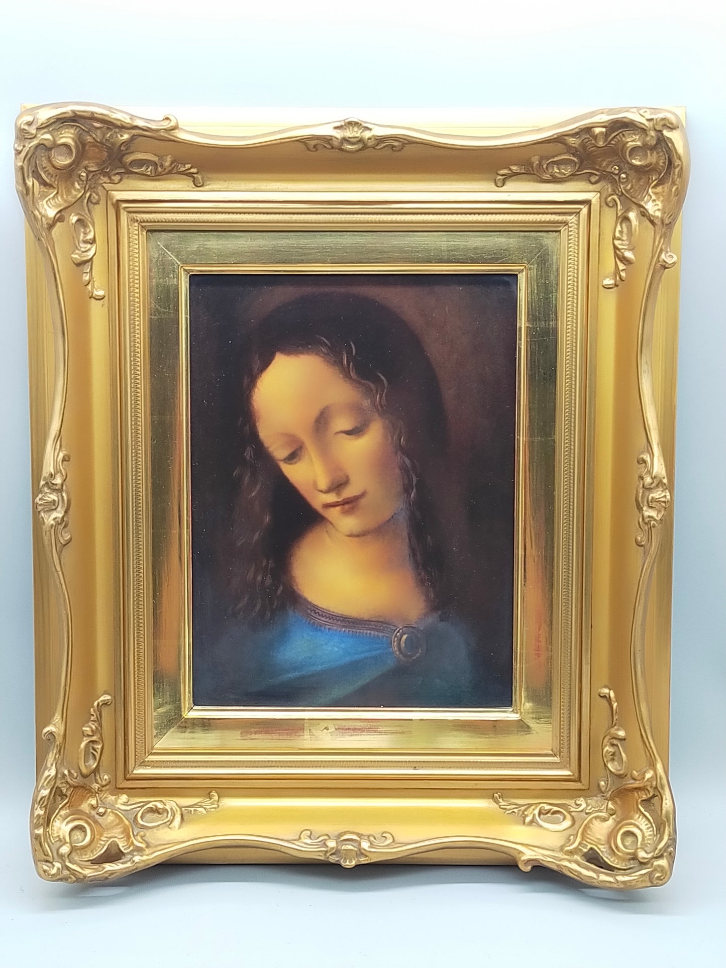 Rosenthal Porzellanbild – Madonna von Leonardo da Vinci – Gerahmt