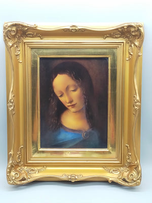 Rosenthal Porzellanbild – Madonna von Leonardo da Vinci – Gerahmt