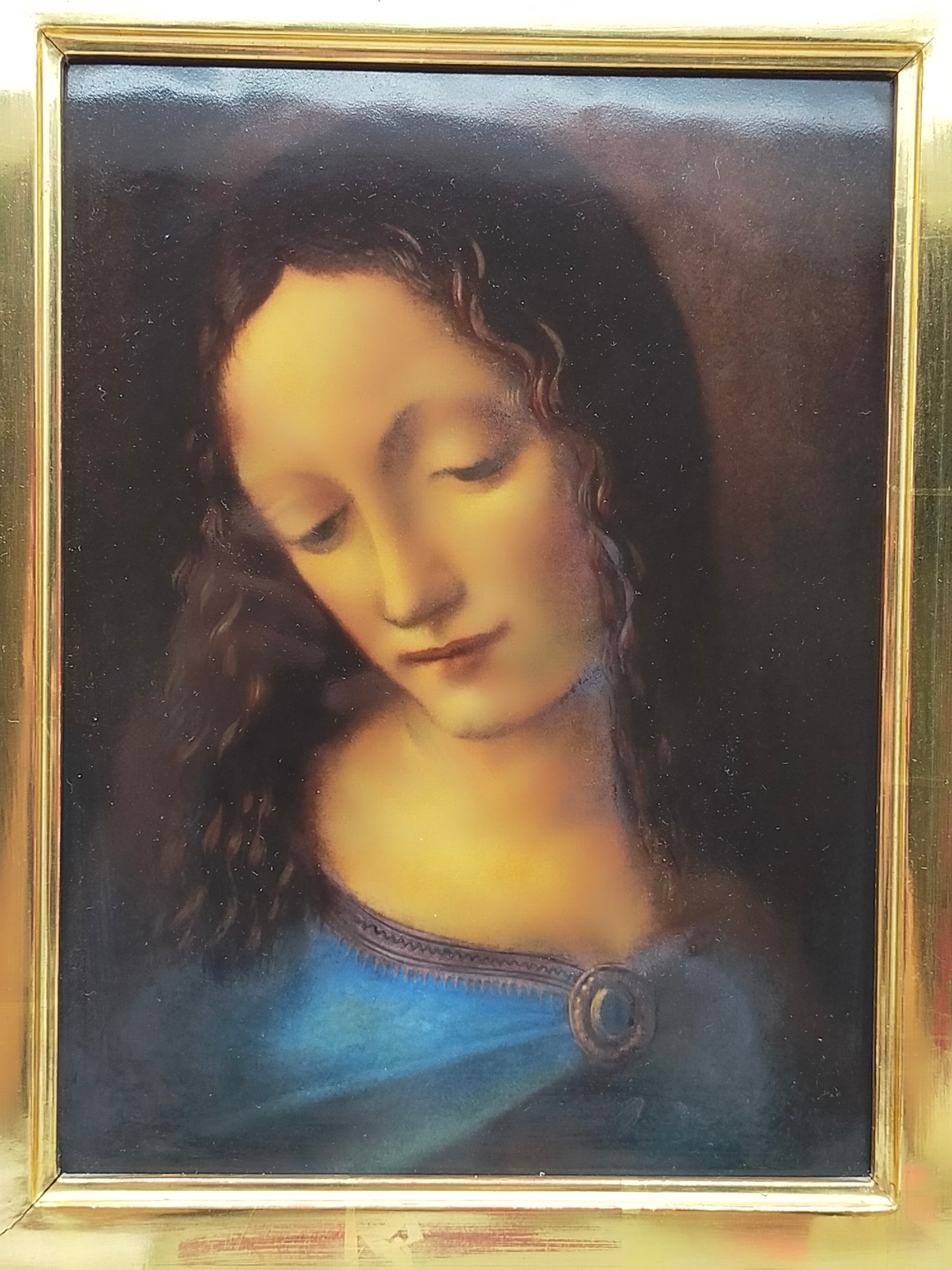 Rosenthal Porzellanbild – Madonna von Leonardo da Vinci – Gerahmt
