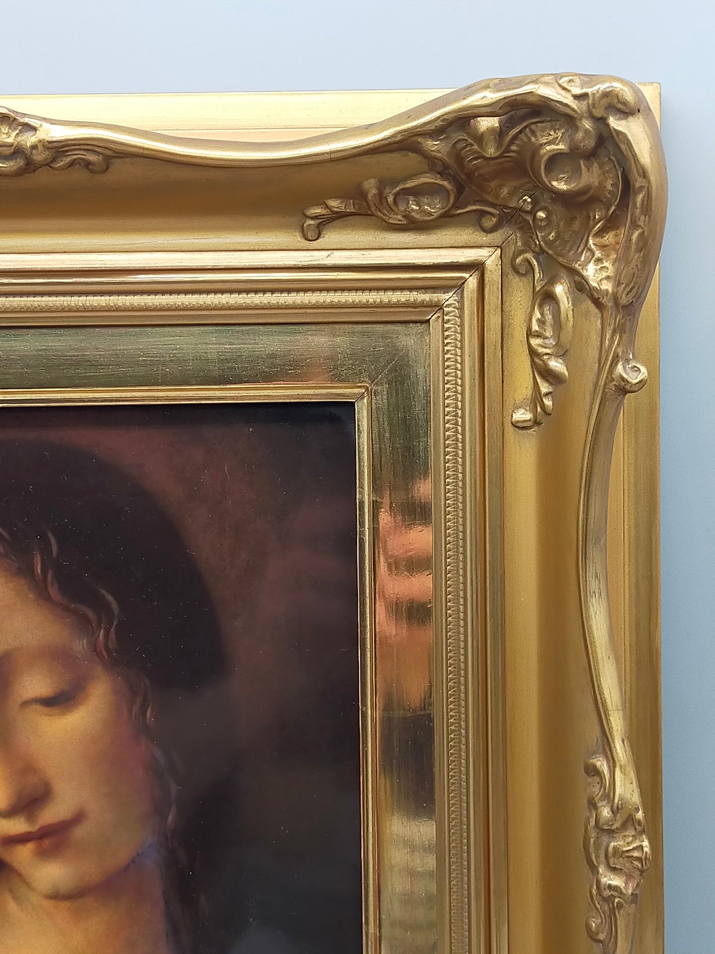 Rosenthal Porzellanbild – Madonna von Leonardo da Vinci – Gerahmt