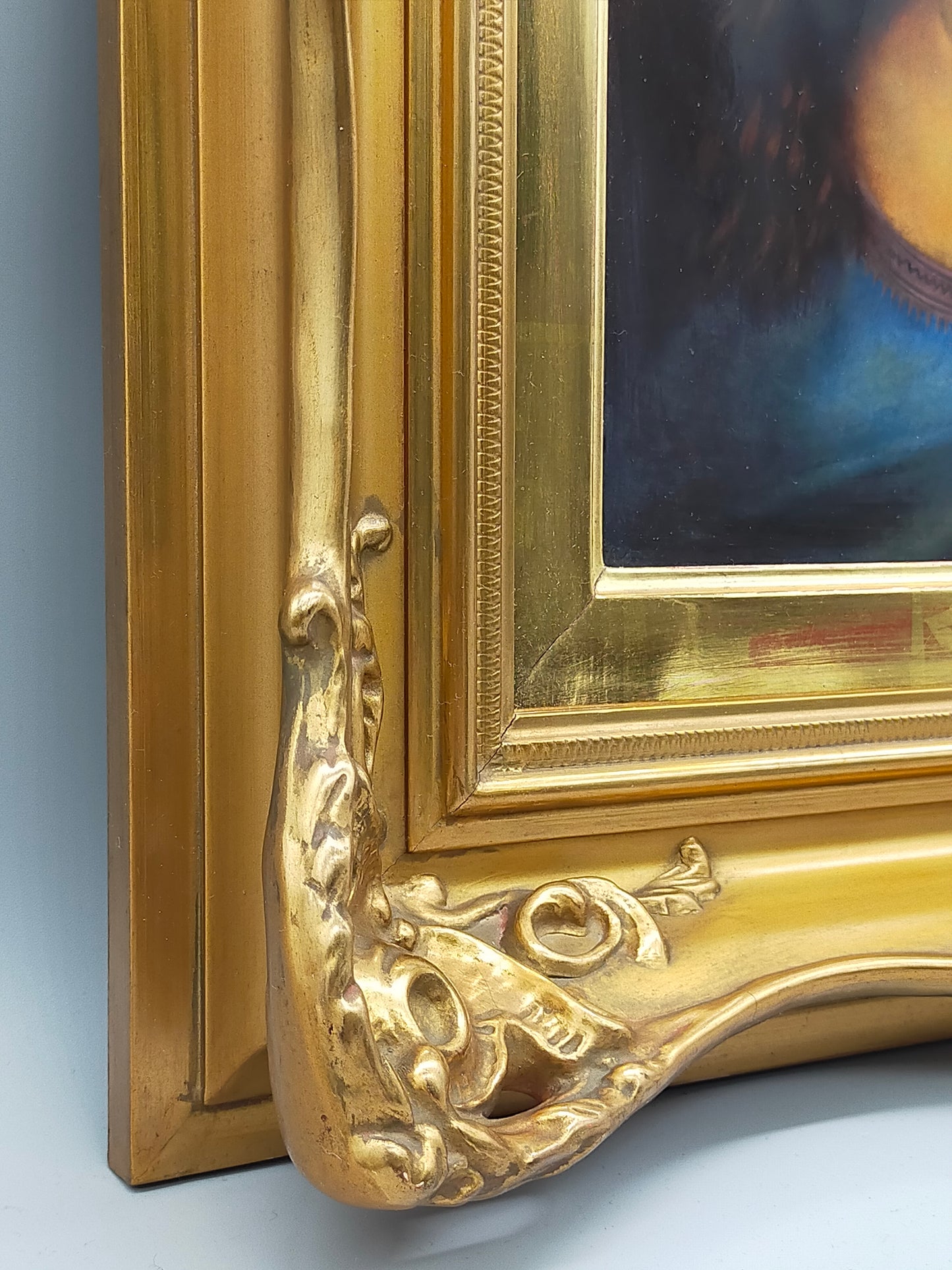 Rosenthal Porzellanbild – Madonna von Leonardo da Vinci – Gerahmt