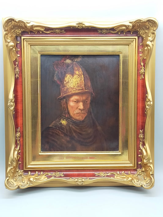 Rosenthal Porzellanbild Der Mann mit dem Goldhelm