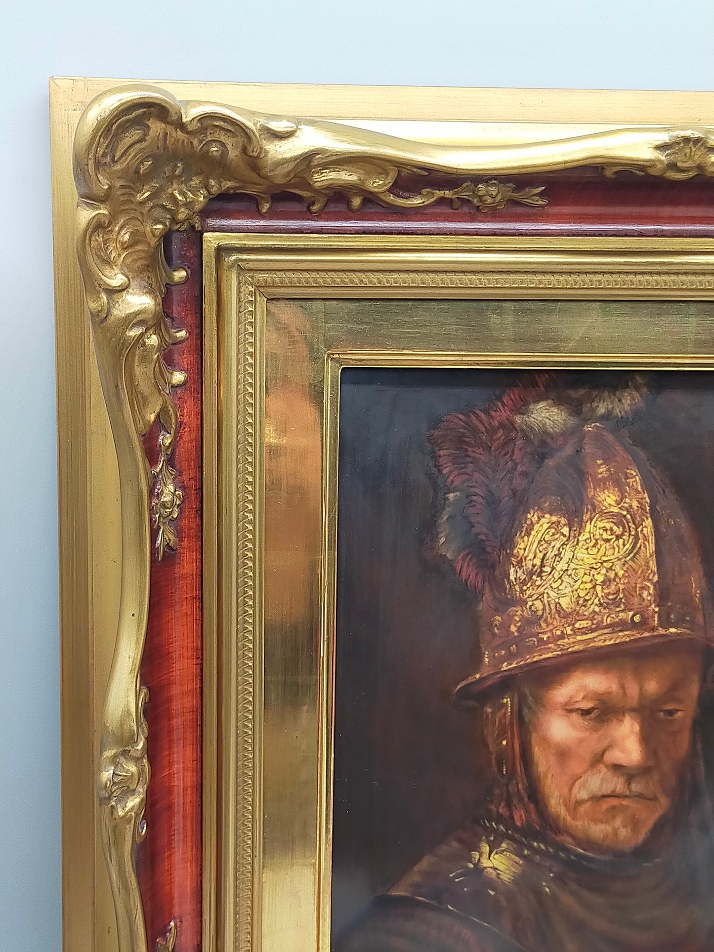 Rosenthal Porzellanbild Der Mann mit dem Goldhelm