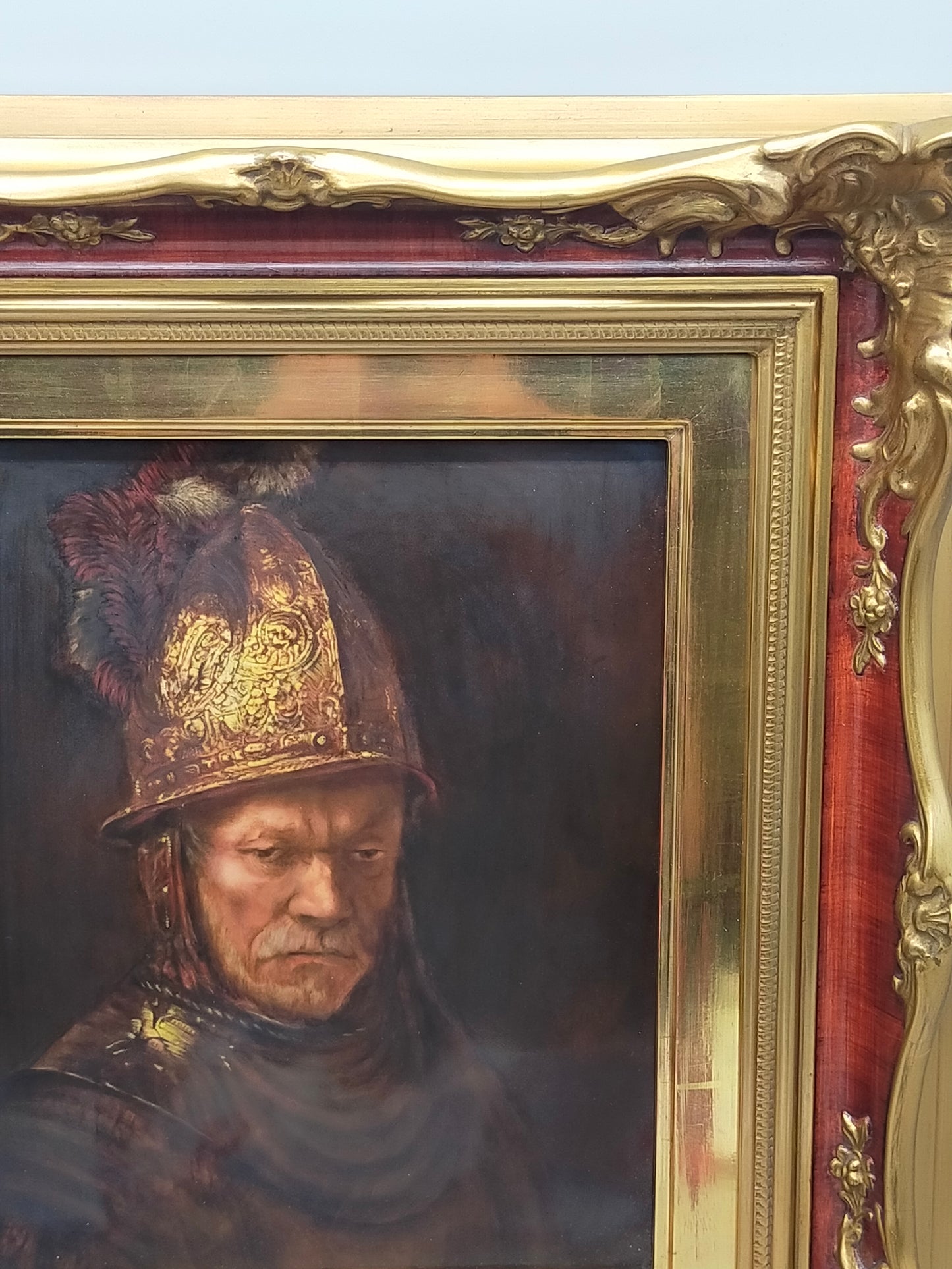 Rosenthal Porzellanbild Der Mann mit dem Goldhelm