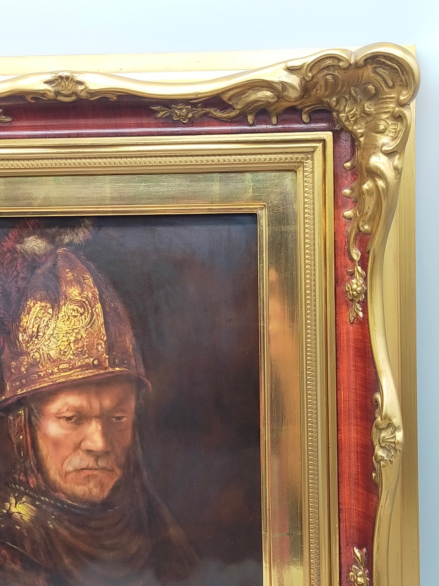 Rosenthal Porzellanbild Der Mann mit dem Goldhelm