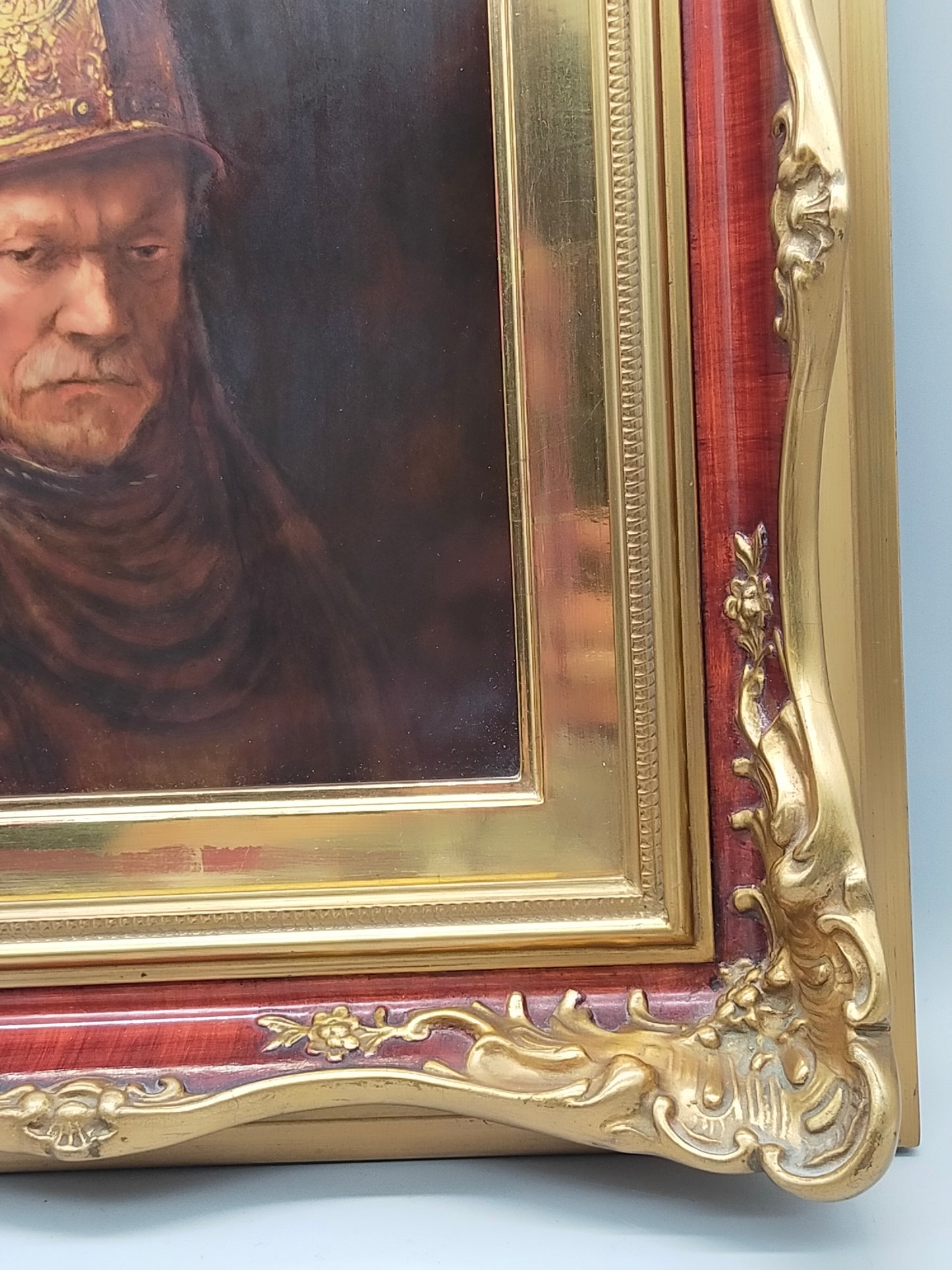 Rosenthal Porzellanbild Der Mann mit dem Goldhelm