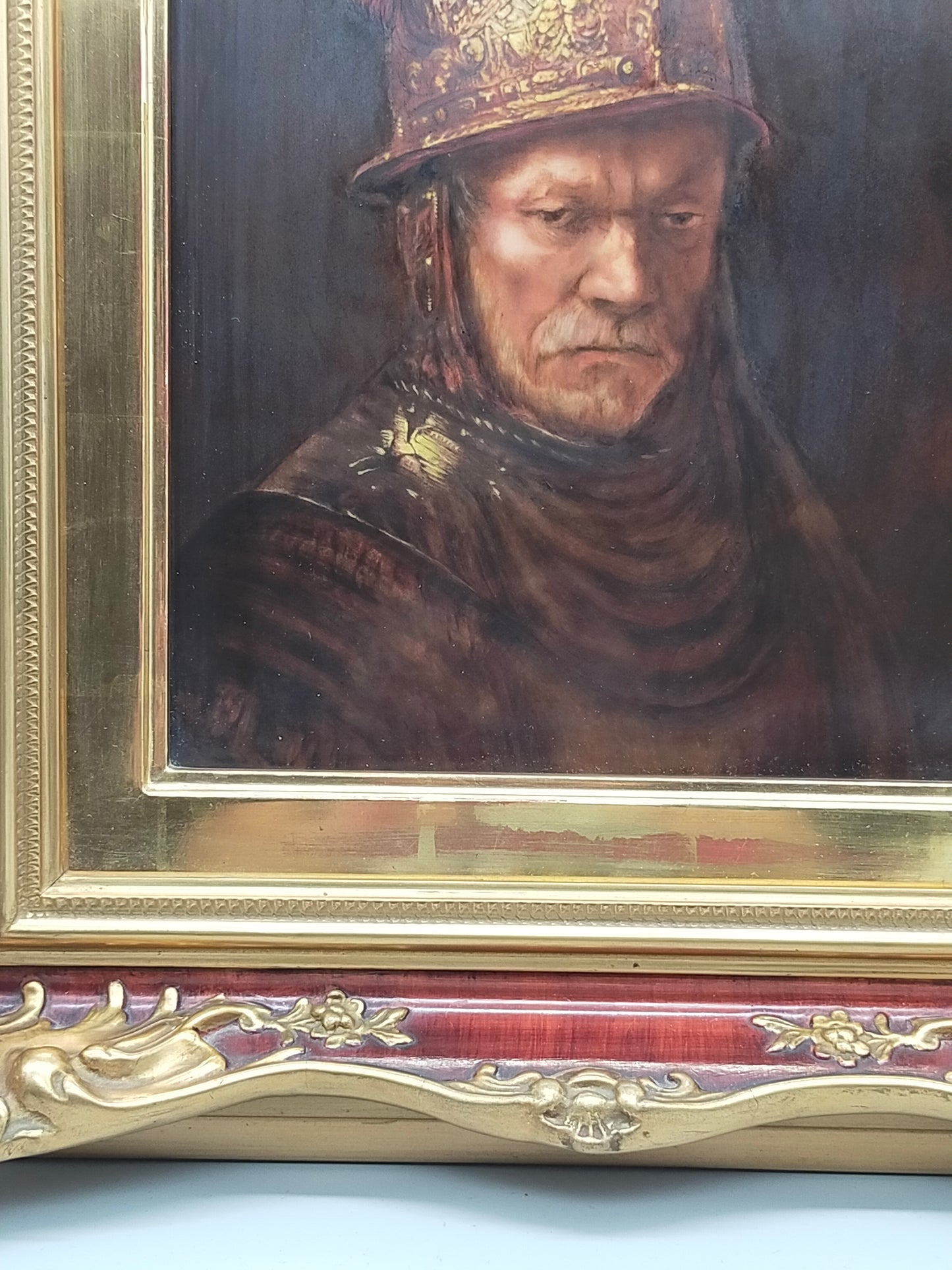 Rosenthal Porzellanbild Der Mann mit dem Goldhelm