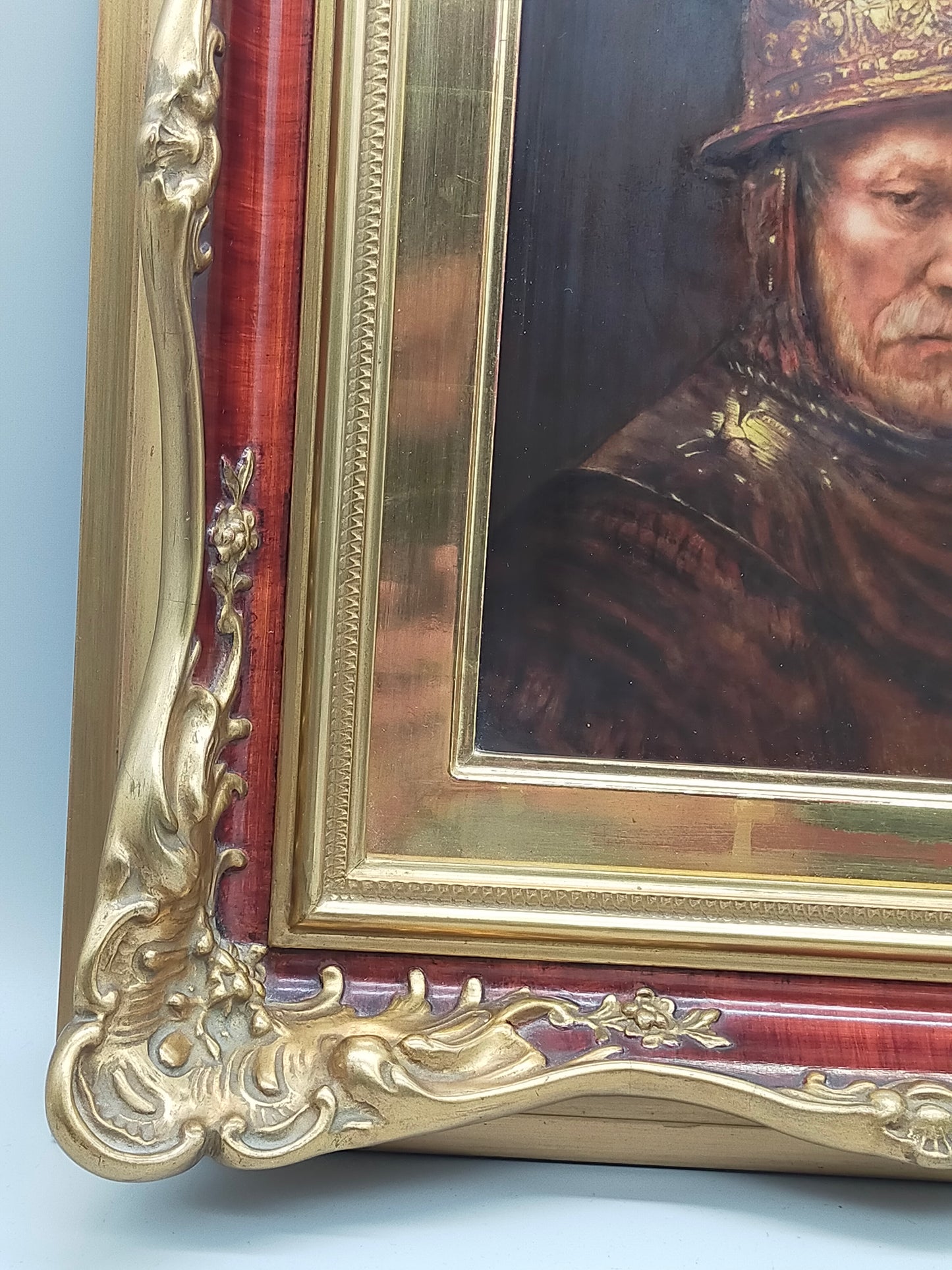 Rosenthal Porzellanbild Der Mann mit dem Goldhelm