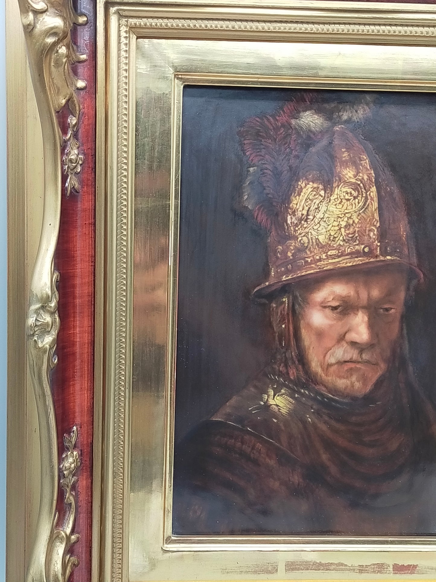 Rosenthal Porzellanbild Der Mann mit dem Goldhelm