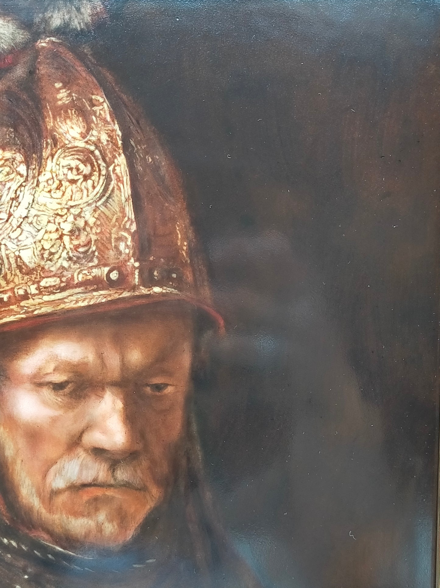 Rosenthal Porzellanbild Der Mann mit dem Goldhelm