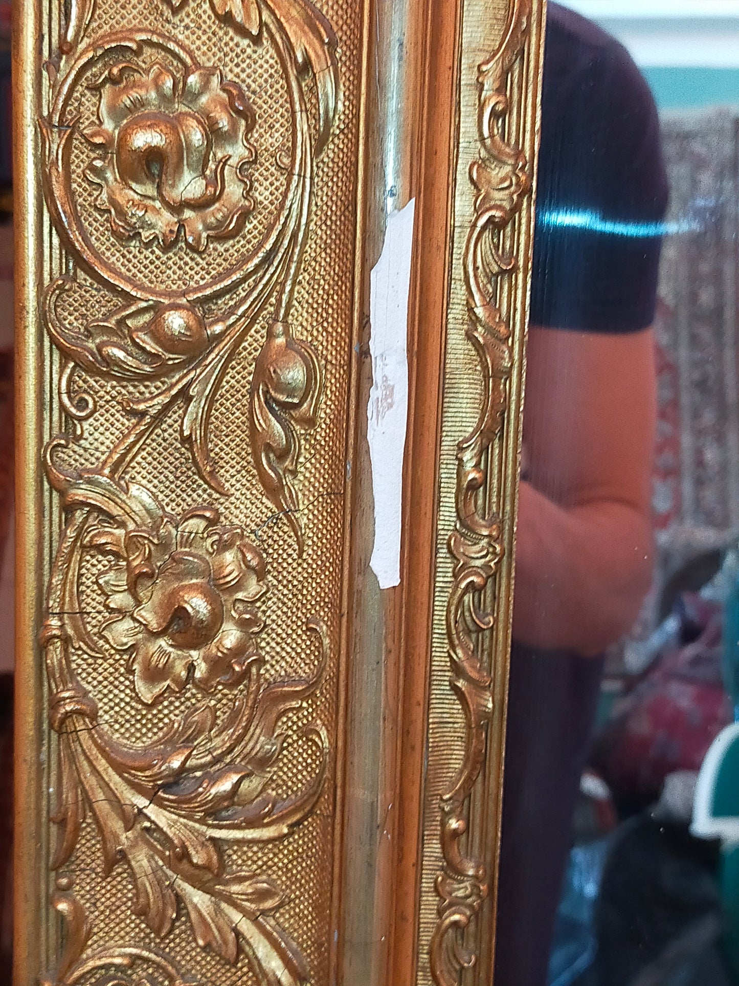 Prunkvoller Barock Wandspiegel Goldener Prachtrahmen