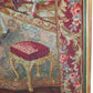 Klassischer Gobelin Wandbehang Höfische Szene im Prachtrahmen