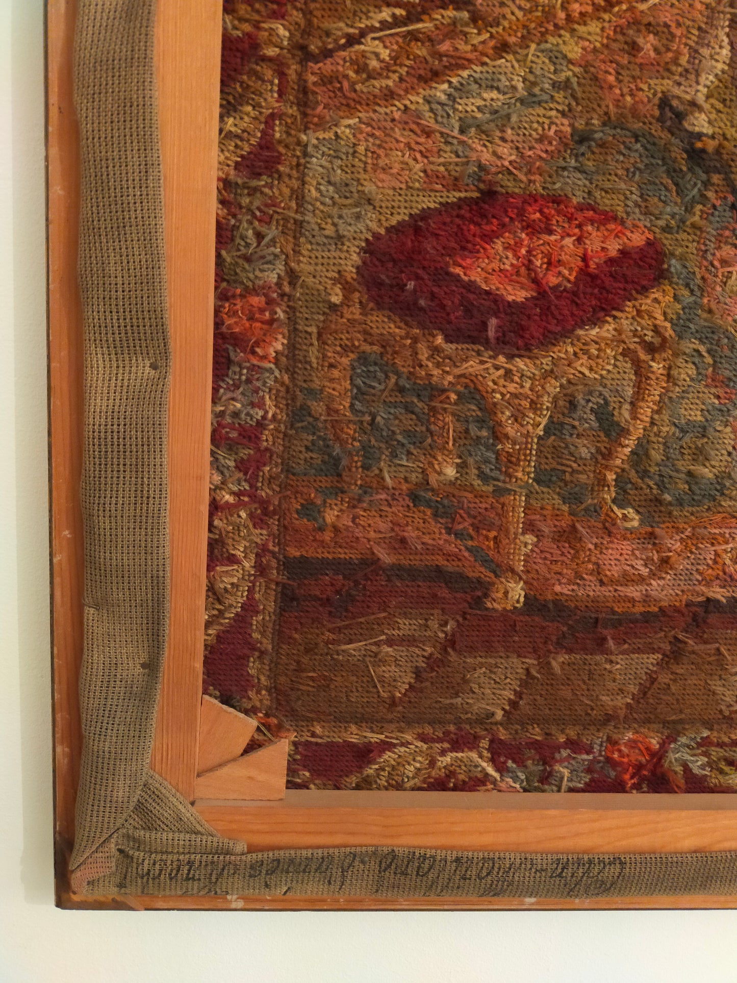 Klassischer Gobelin Wandbehang Höfische Szene im Prachtrahmen