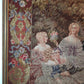Großer Wandgobelin Elegante Damengesellschaft
