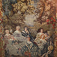 Großer Wandgobelin Elegante Damengesellschaft