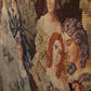 Großer Wandgobelin Elegante Damengesellschaft