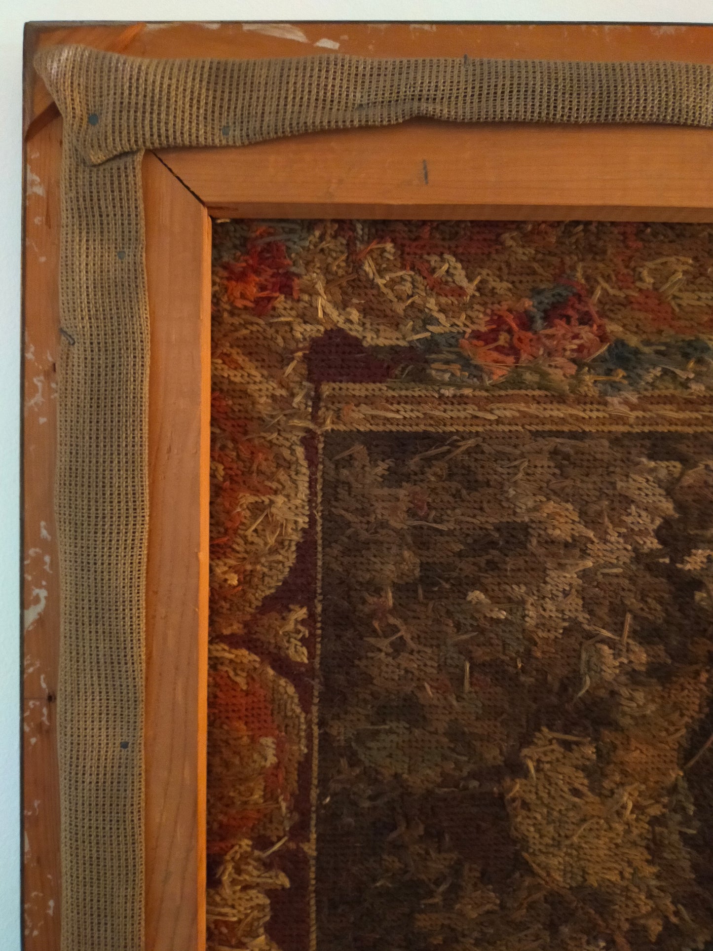 Großer Wandgobelin Elegante Damengesellschaft