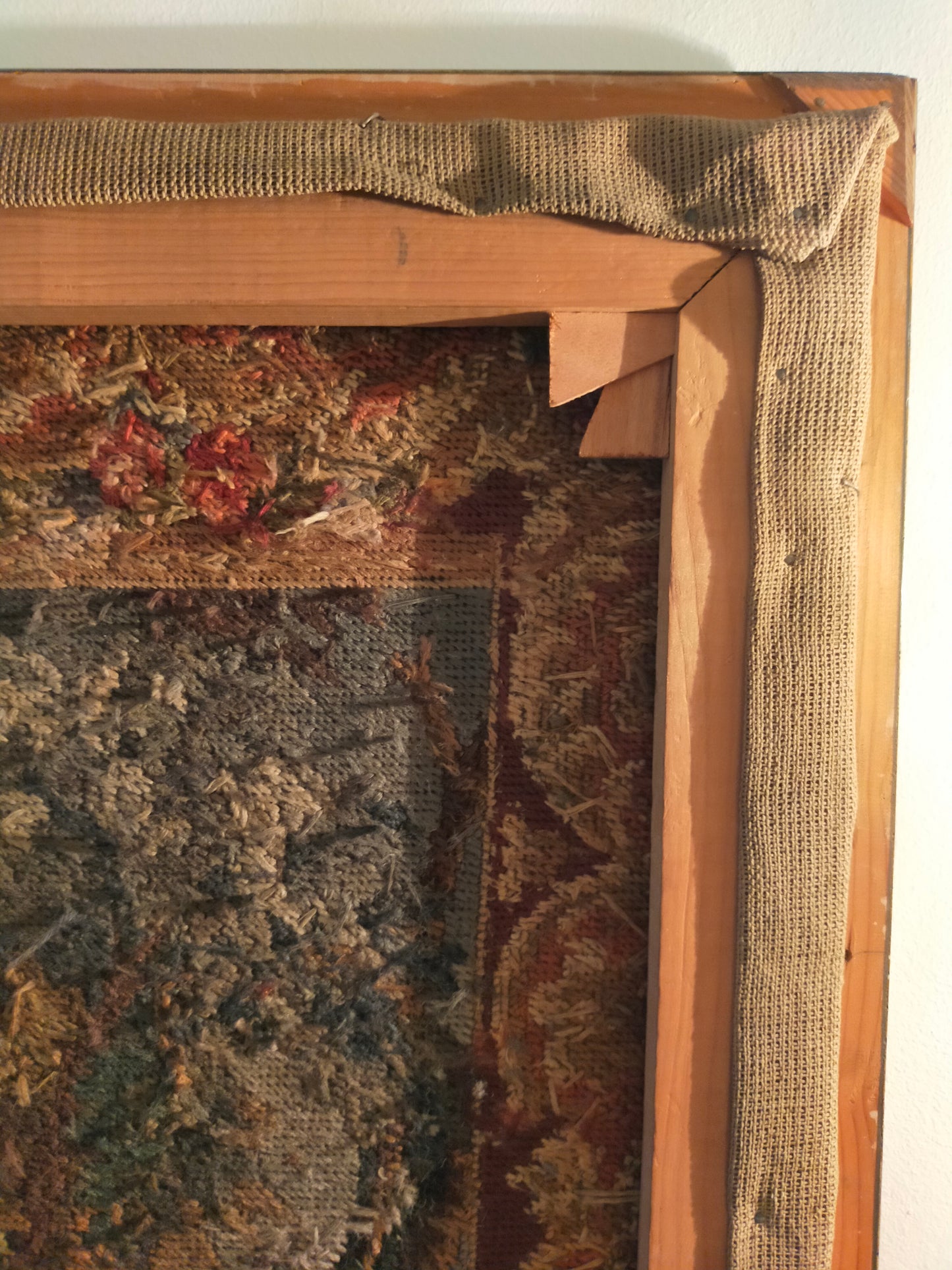 Großer Wandgobelin Elegante Damengesellschaft