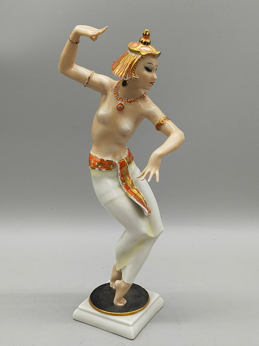 Art Deco Hutschenreuther Porzellanfigur Orientalische Tänzerin