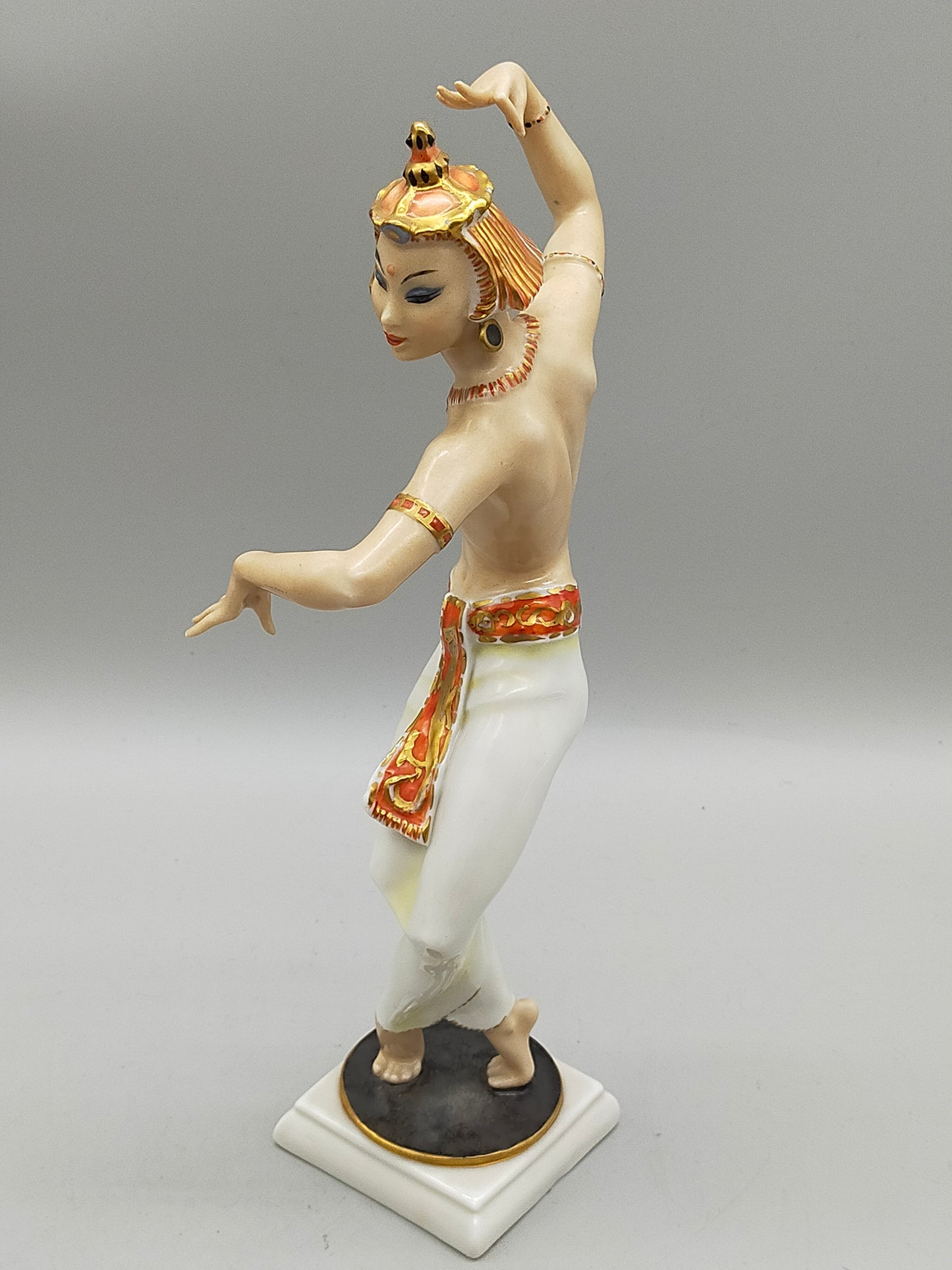 Art Deco Hutschenreuther Porzellanfigur Orientalische Tänzerin