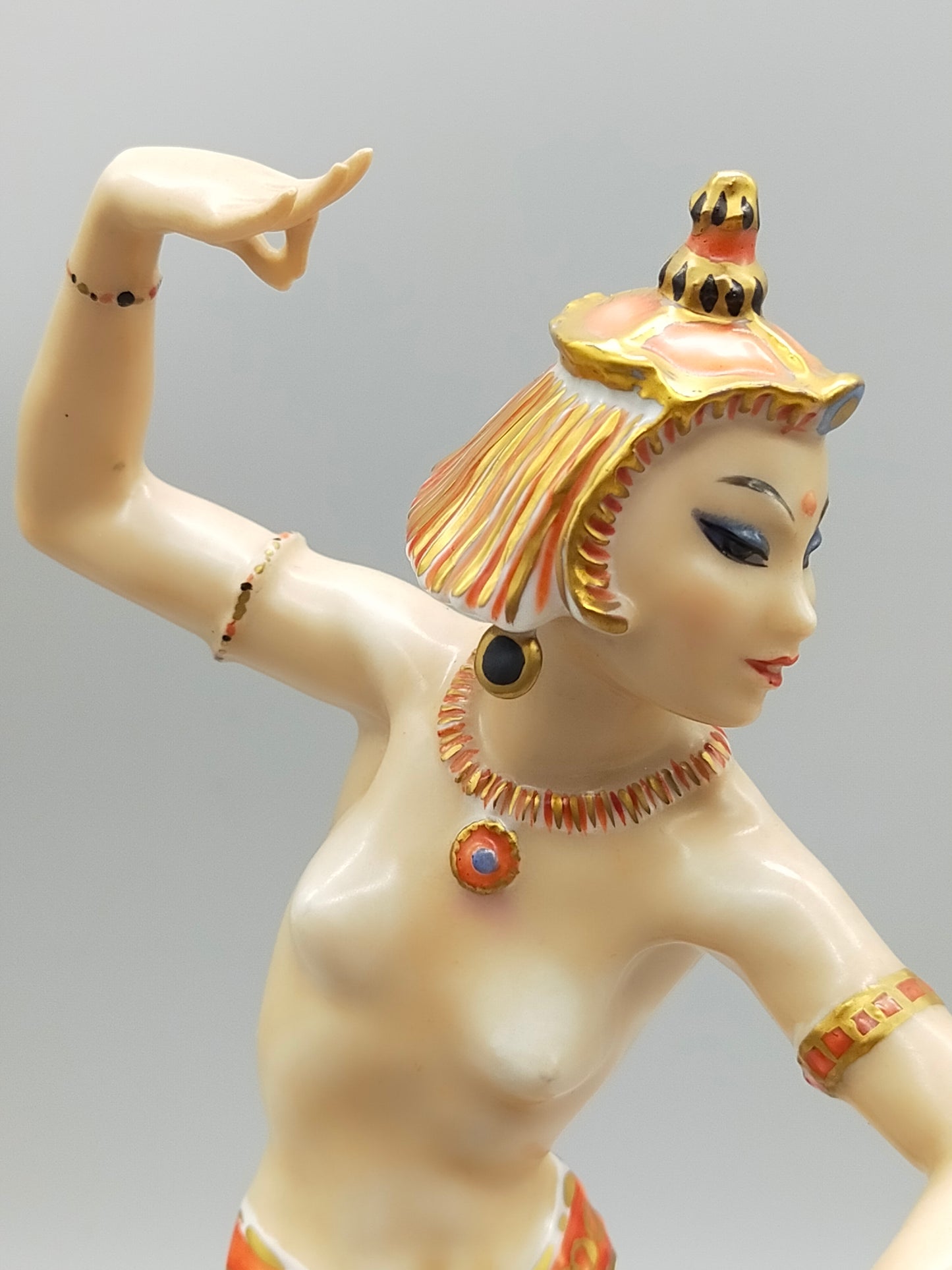 Art Deco Hutschenreuther Porzellanfigur Orientalische Tänzerin