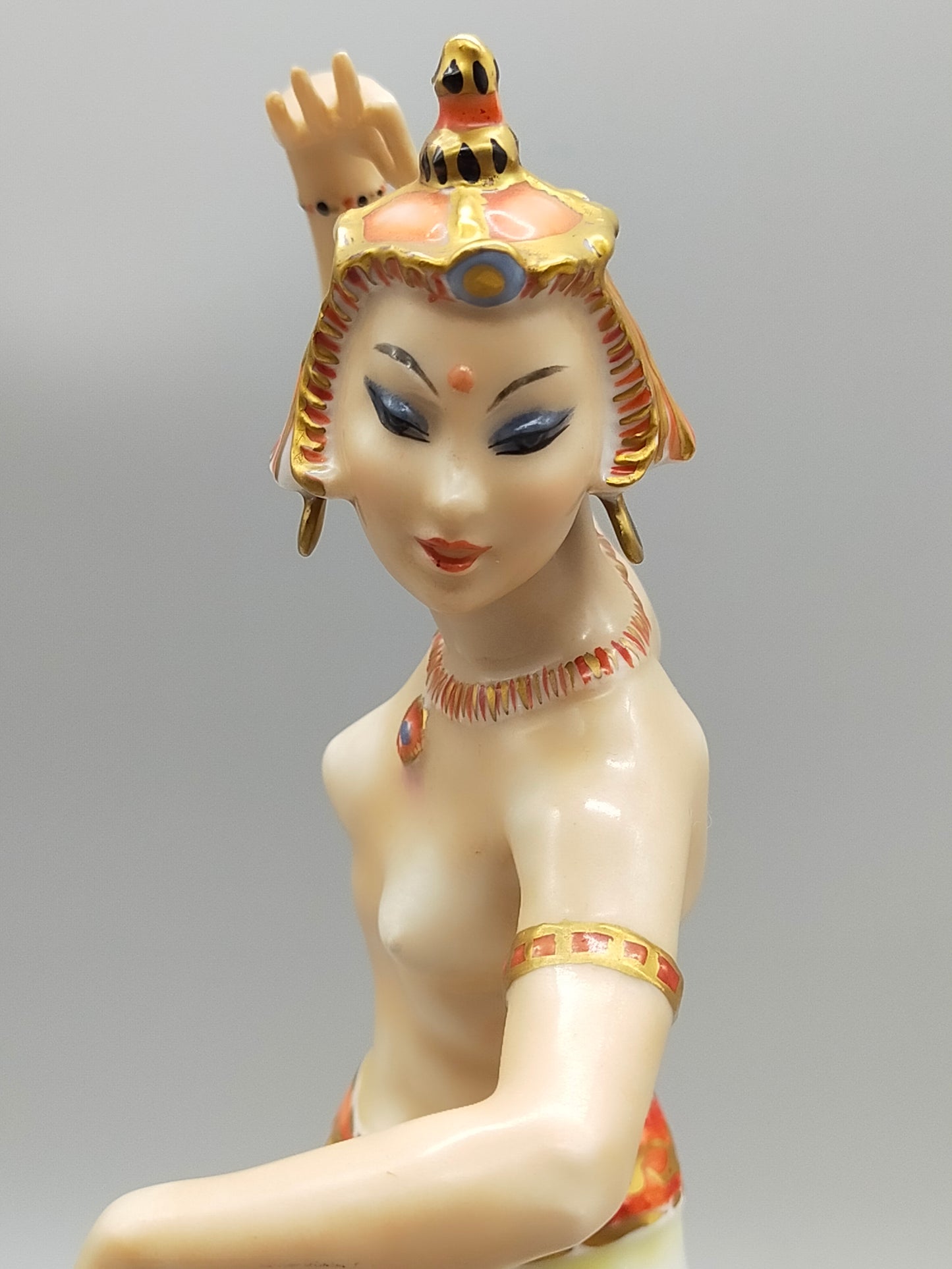 Art Deco Hutschenreuther Porzellanfigur Orientalische Tänzerin