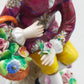 Sitzendorf Porzellan Figur Kavalier mit Blumenkorb Handbemalt
