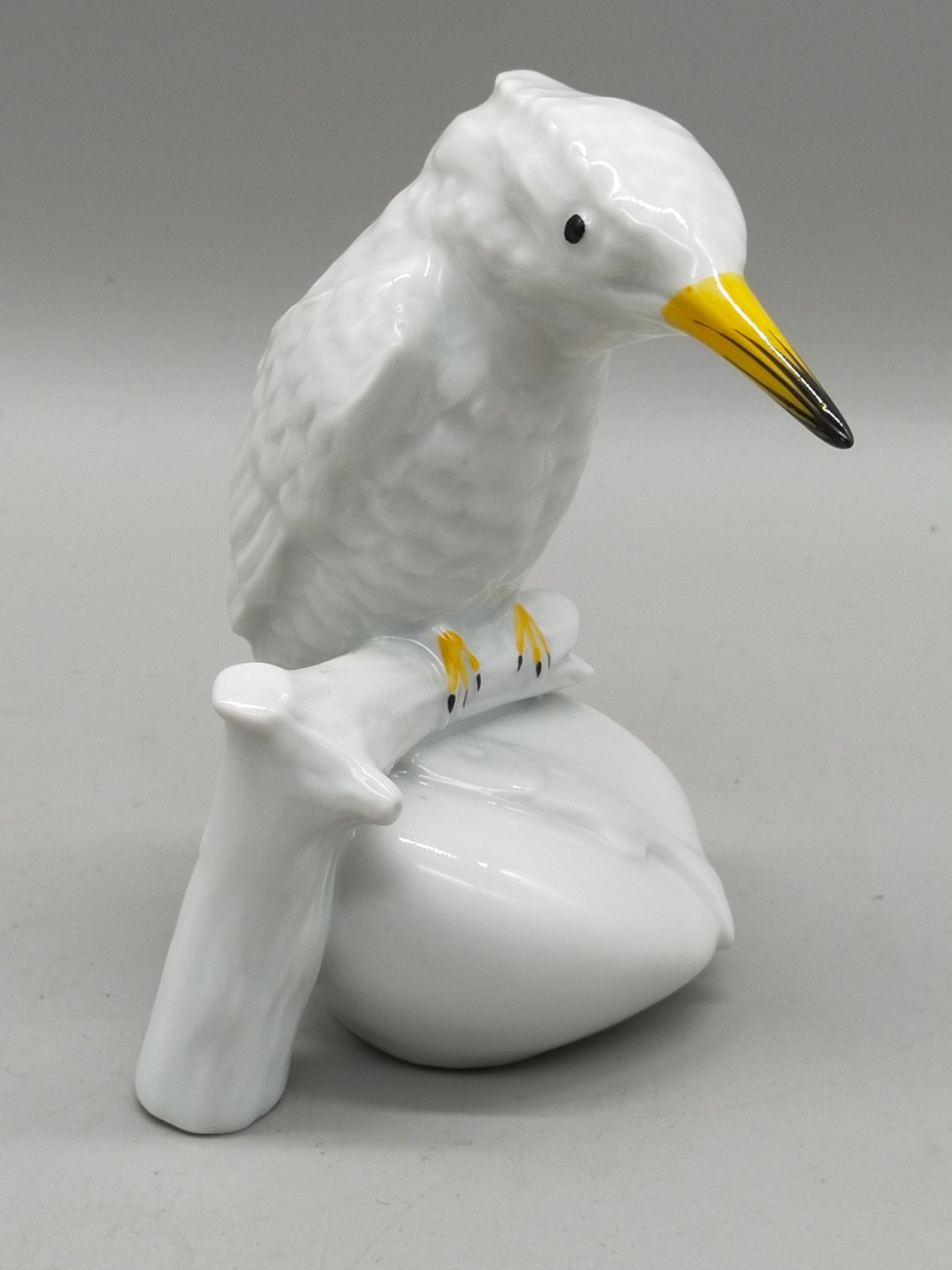 Vohenstrauss Porzellan Figur Eisvogel Edles Weißporzellan