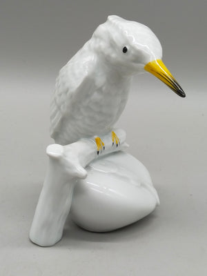 Vohenstrauss Porzellan Figur Eisvogel Edles Weißporzellan