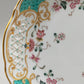 Edle Keito Porzellan Schale Durchbrochener Rand & Florales Japan