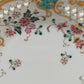 Edle Keito Porzellan Schale Durchbrochener Rand & Florales Japan