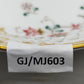 Edle Keito Porzellan Schale Durchbrochener Rand & Florales Japan