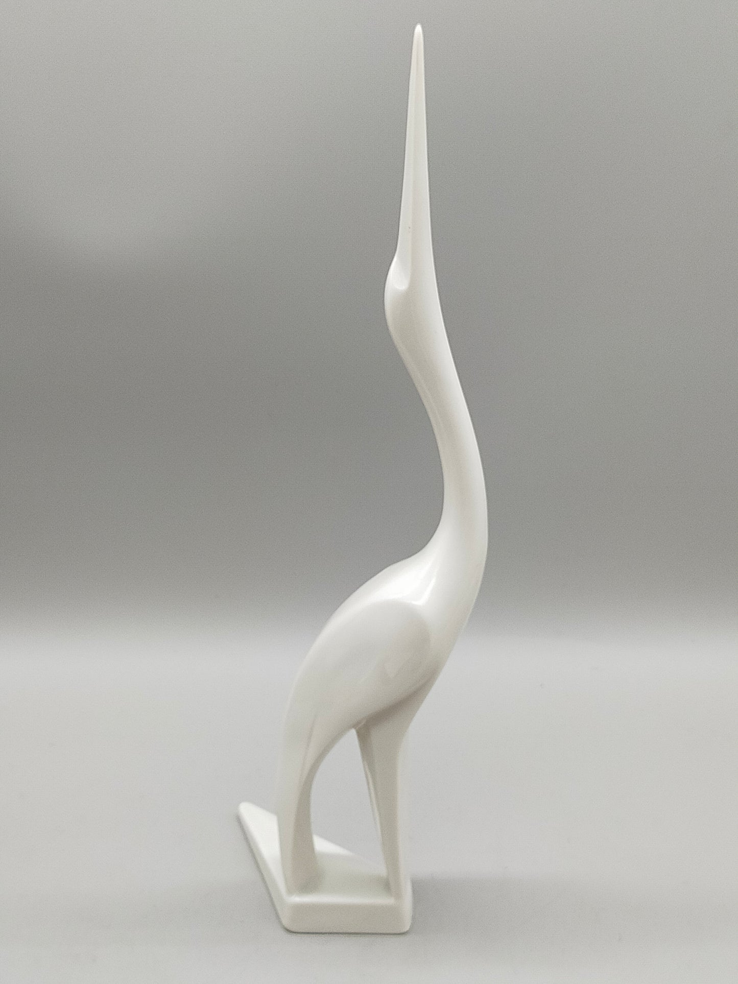 Elegante Sgrafo Modern Porzellan Kranich Figur
