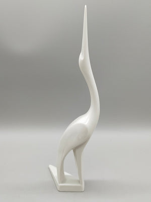 Elegante Sgrafo Modern Porzellan Kranich Figur