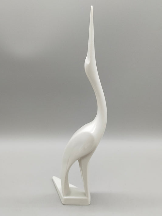 Elegante Sgrafo Modern Porzellan Kranich Figur