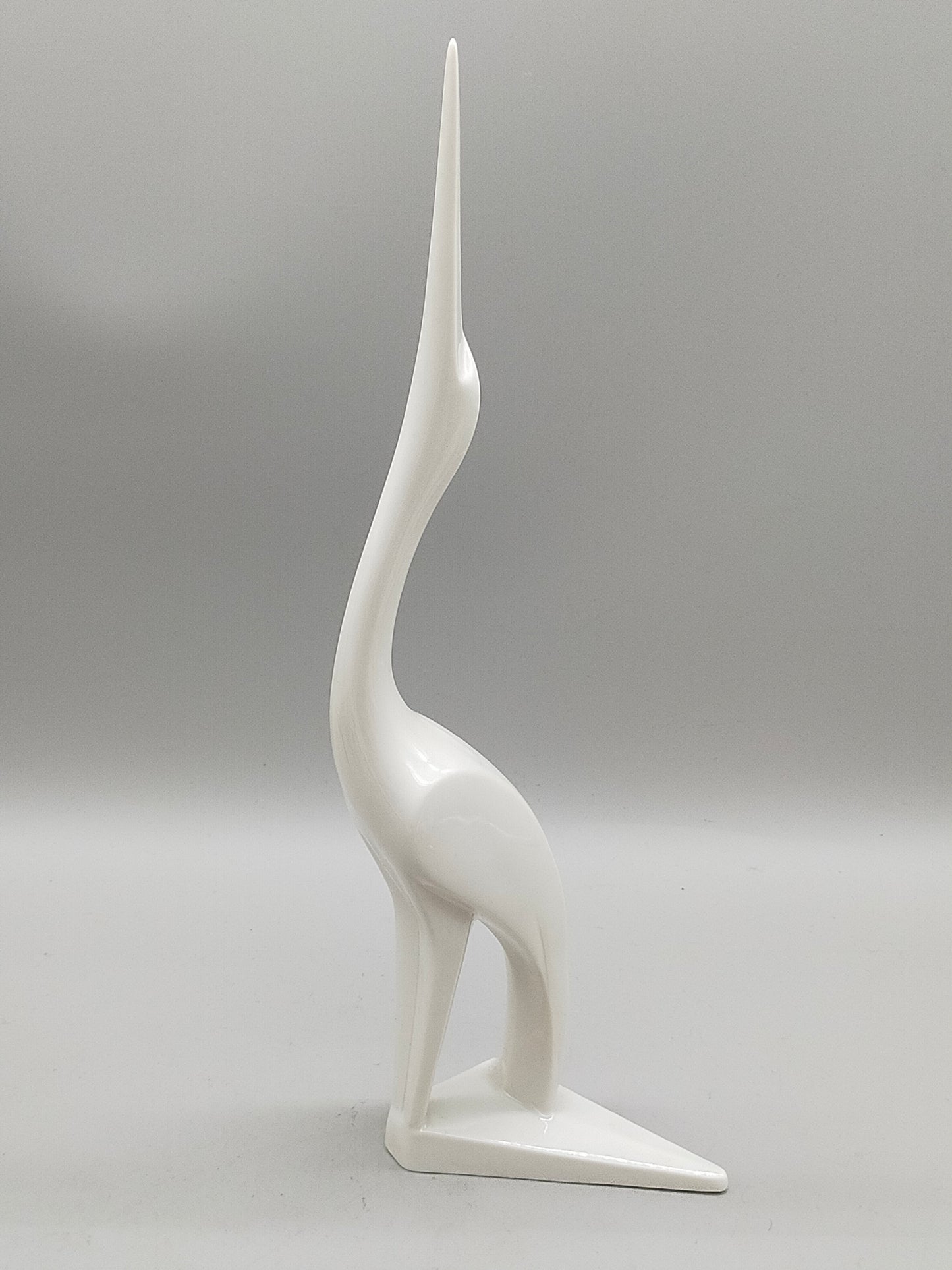 Elegante Sgrafo Modern Porzellan Kranich Figur