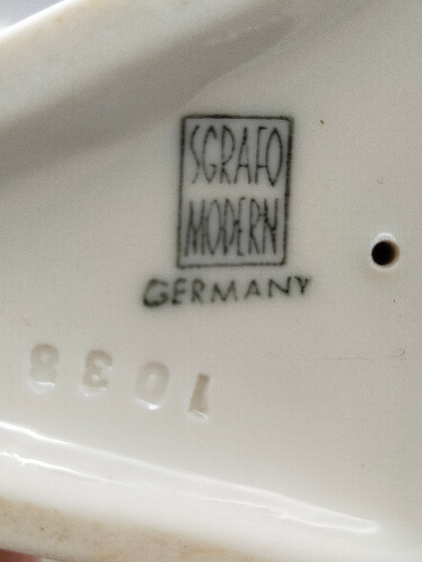 Elegante Sgrafo Modern Porzellan Kranich Figur