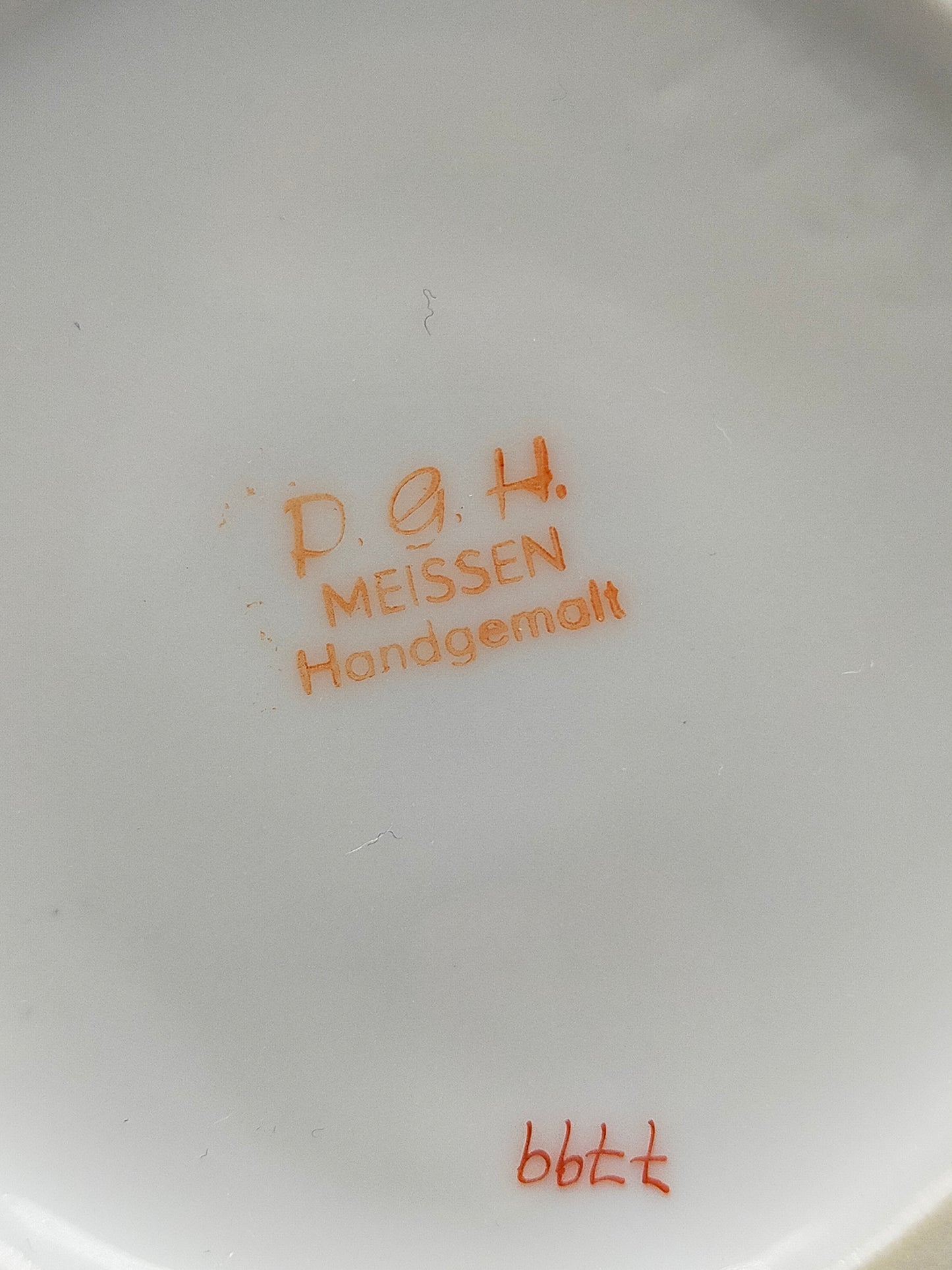 PGH Meißen Porzellan Set Roter Ming Drache mit edlem Goldrand