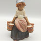 Original Lladró Porzellan Figur Mädchen mit zwei Eimern