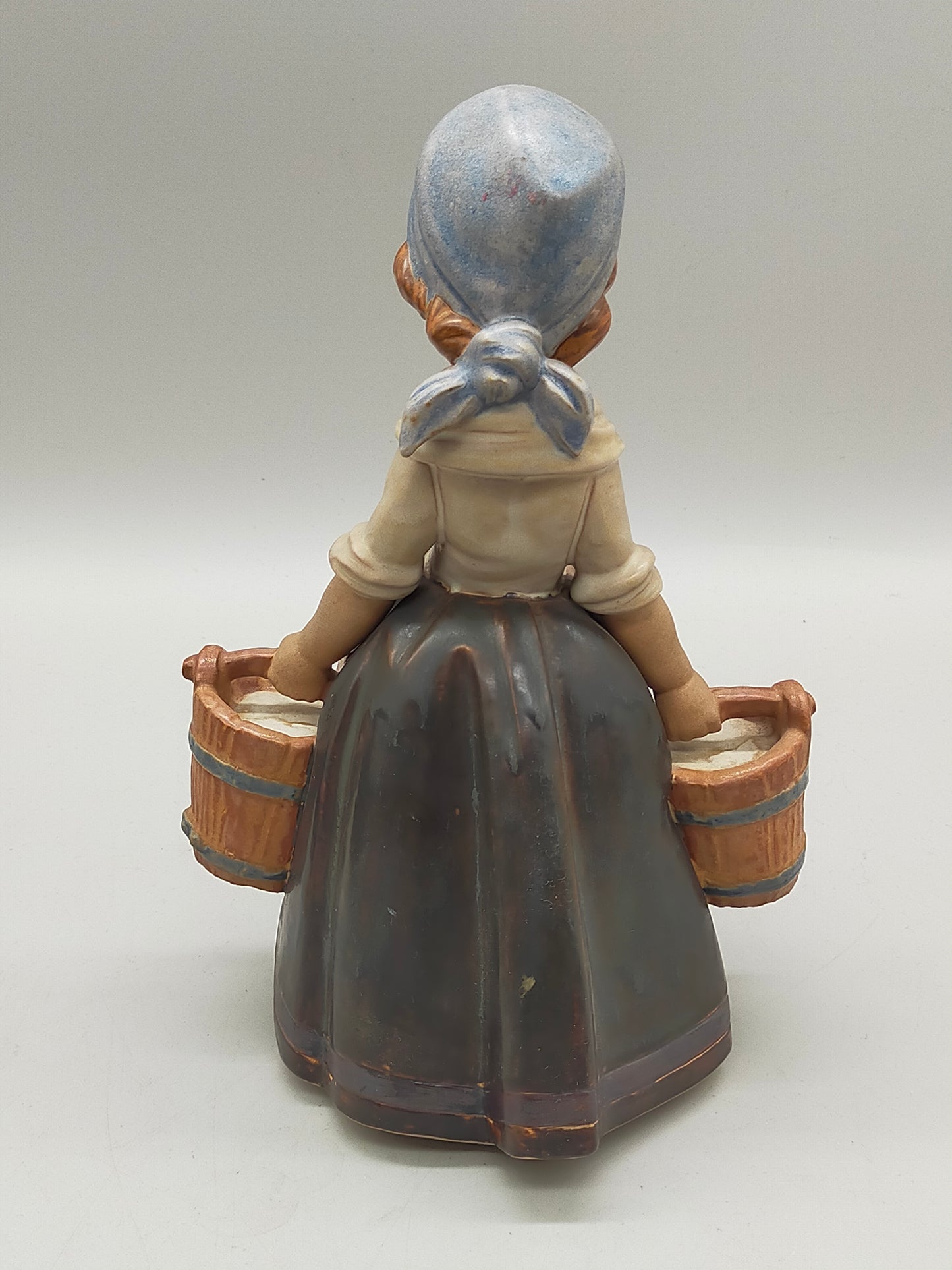 Original Lladró Porzellan Figur Mädchen mit zwei Eimern