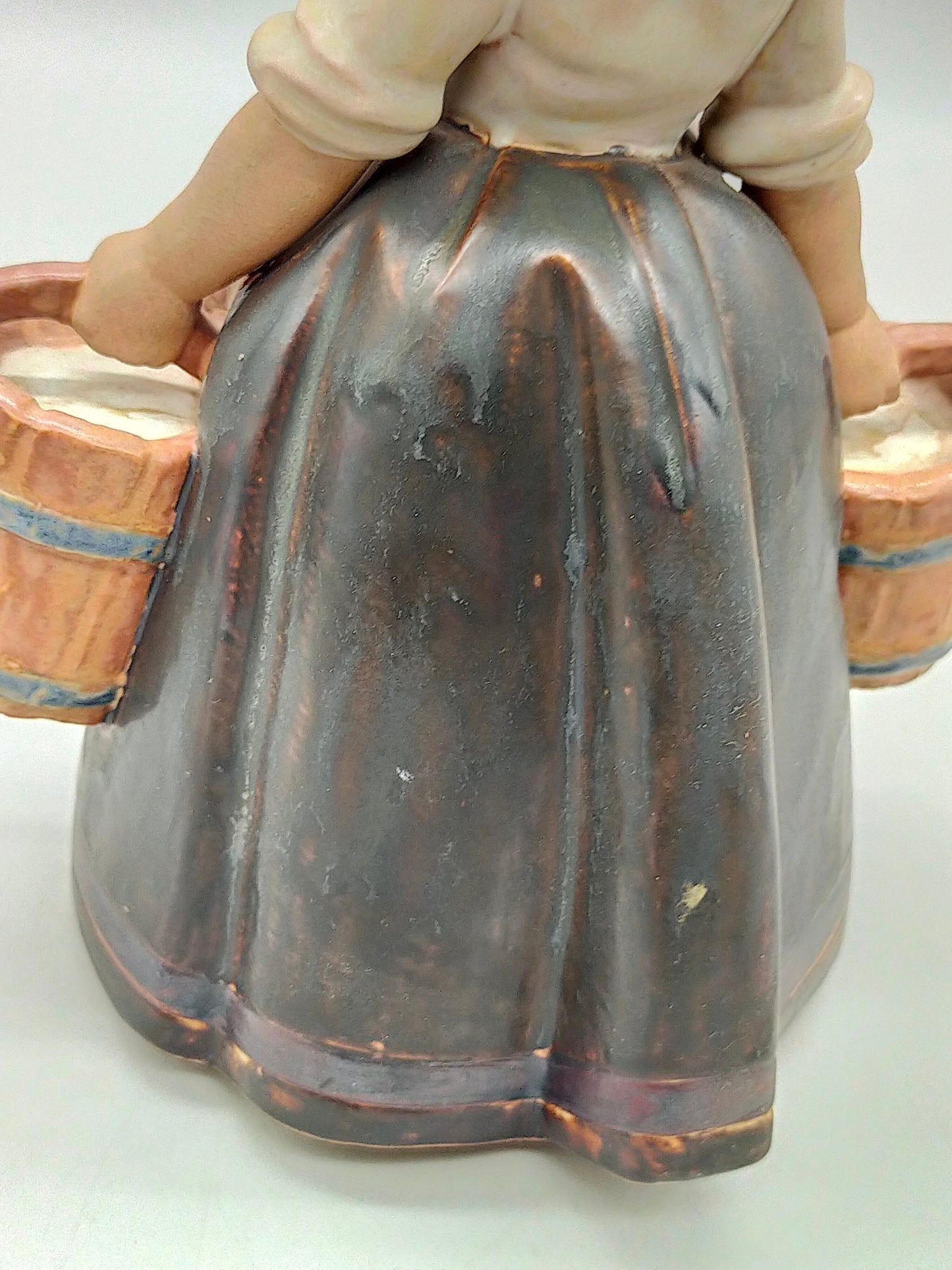 Original Lladró Porzellan Figur Mädchen mit zwei Eimern
