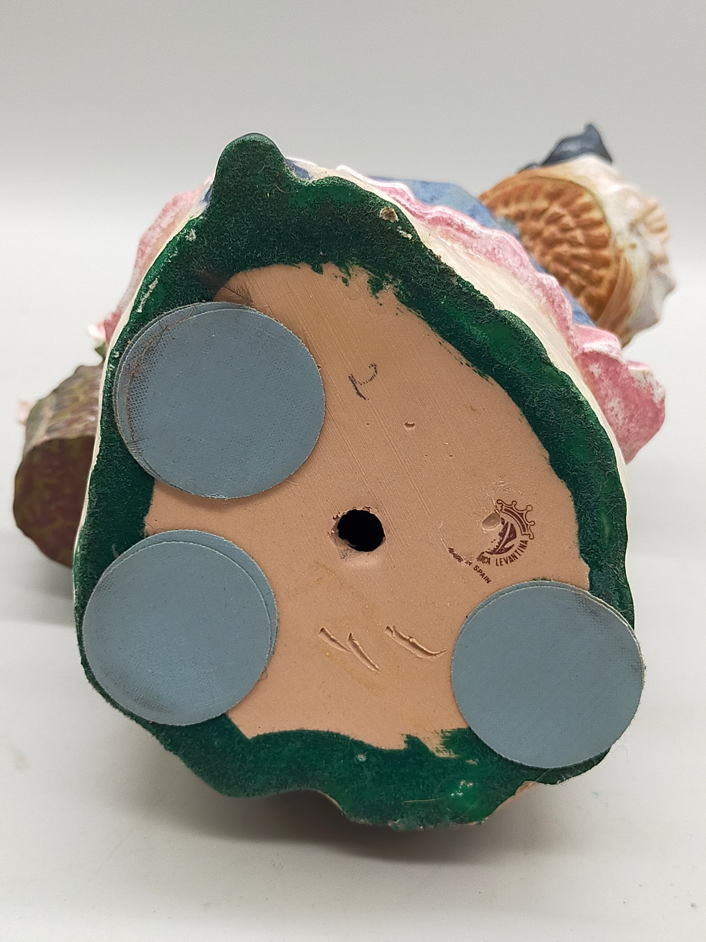 Keramik Figur Mädchen mit Katze Handbemalte Vintage Dekoration
